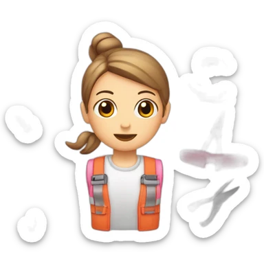 Herramientas de manualidades rosadas sticker