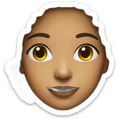 Female AI astronaut sticker