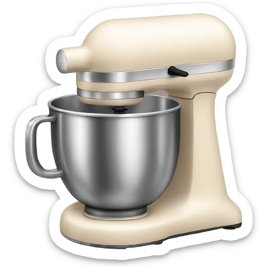 Cream beige mixer sticker