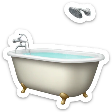 shower with bathtub sticker