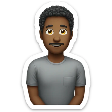 a person ask a question sticker