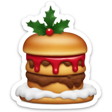 Red Christmas food  sticker