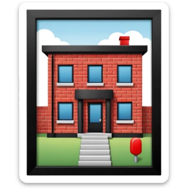 A red pill house  sticker