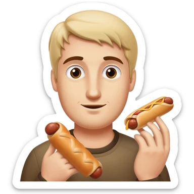 a man from newcastle with a sausage roll sticker