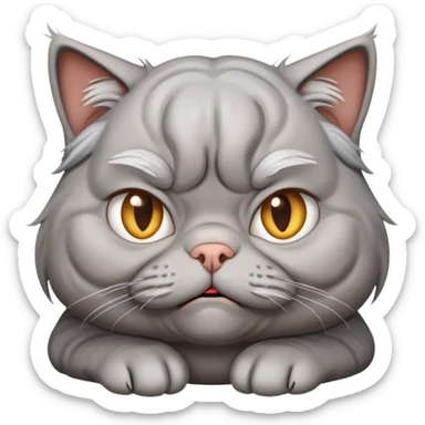 Stupid granny cat sticker