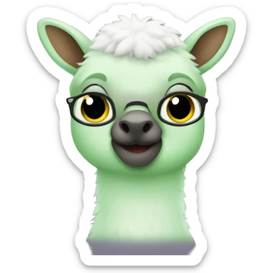 cria um emoji de olhinho verde sticker