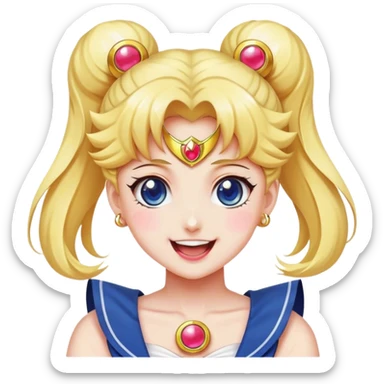 Sailor moon happy sticker