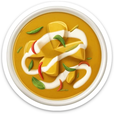 Potato curry sticker