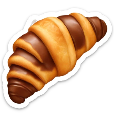 Chocolate covered croissant sticker