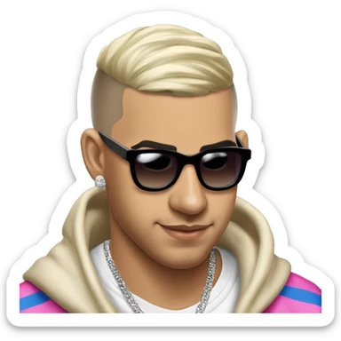 Benito Antonio Martínez Ocasio, known professionally as Bad Bunny, is a Puerto Rican rapper, singer, and record producer.  sticker