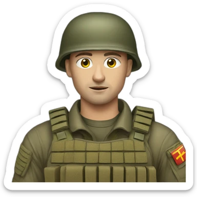 ukrainian soldier sticker