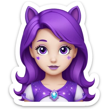 1 girl my little pony rarity sticker