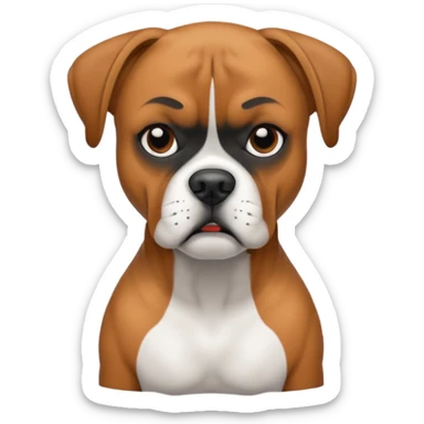 Boxer dog sticker