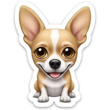 chihuahua qui joue de la trompette sticker