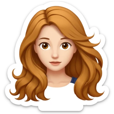  women with open hairs sideways image  sticker