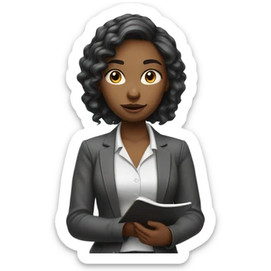 Girl journalist  sticker