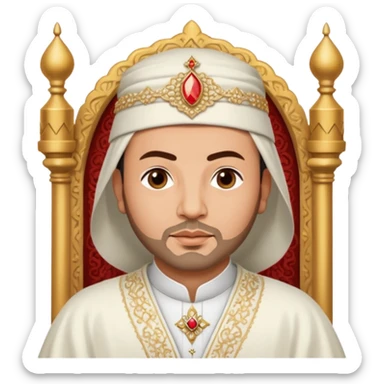 Robe mariage roi Mohammed VI sticker