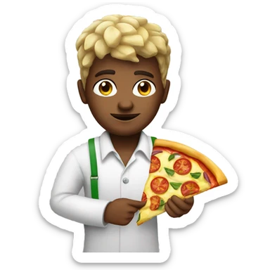 Italian with pineapple pizza sticker