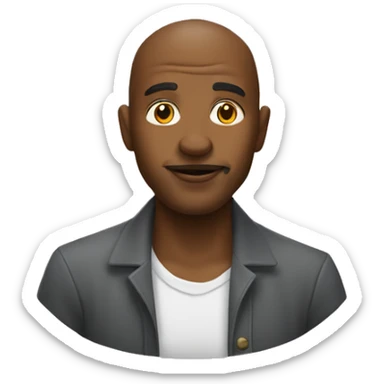 Homme avec une calvitie  sticker