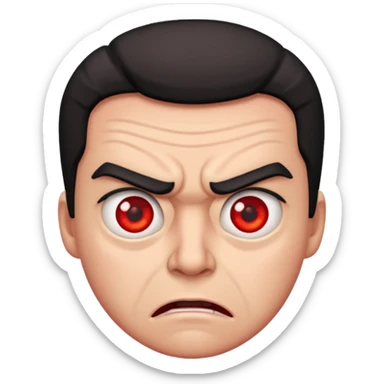 annoyed furious person sticker