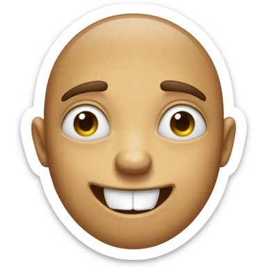 Proud with tear emoji face sticker