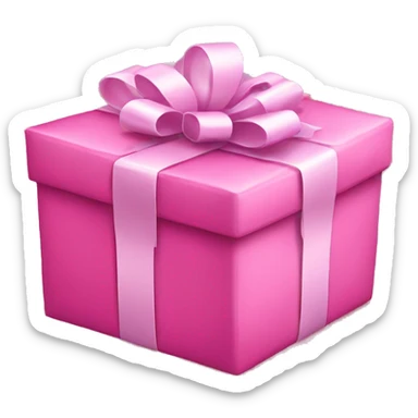 pink present  sticker