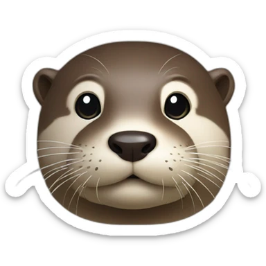otter head sticker
