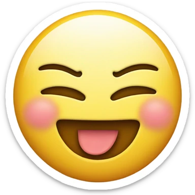 Smiley face side eye sticker