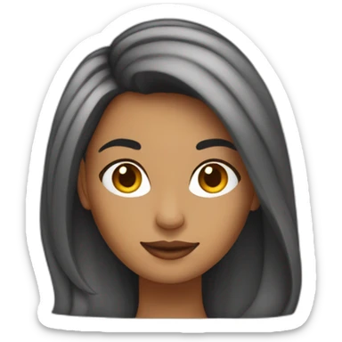 Mujer emprendedora con cabello colorado con MacBook sticker