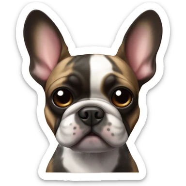 brindle french bulldog sticker
