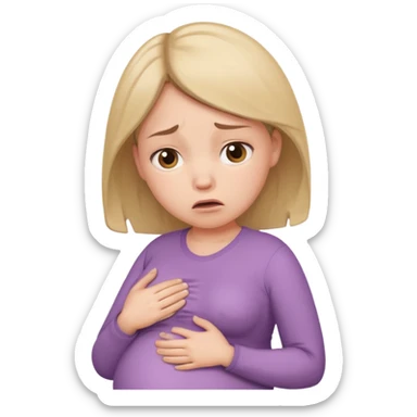 pregnant lady stressed  sticker