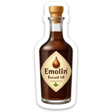 bottle of vanilla extract sticker