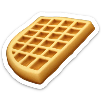 Waffle dyed blue sticker
