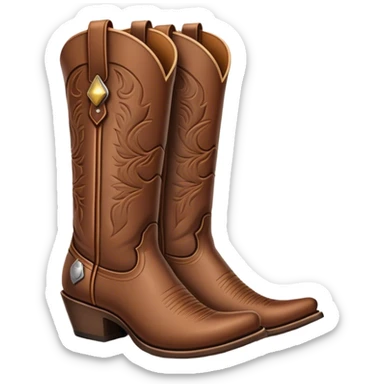 Cowboy boots sticker
