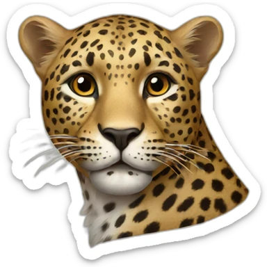 leopard sticker