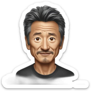 Asian Sean penn sticker