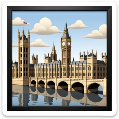 houses of parliament sticker