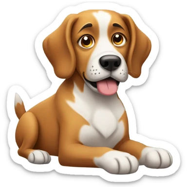 Chill guy dog sticker