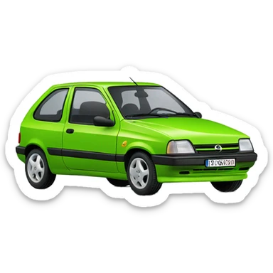 Opel Corsa 1993 Green sticker
