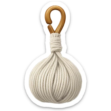 Yarn and hook sticker