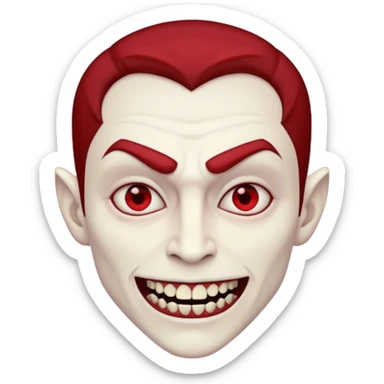 red men Vampire sticker