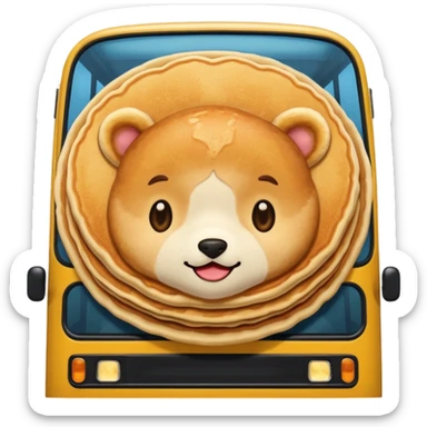pancake bus sticker