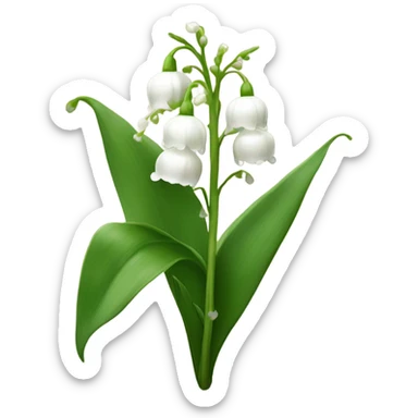 Lily of the valley sticker