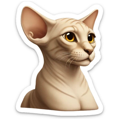 The Sphinx is a cat sticker
