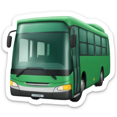 Autobús verde sticker