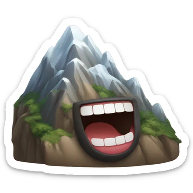 mountain laughing out loud sticker