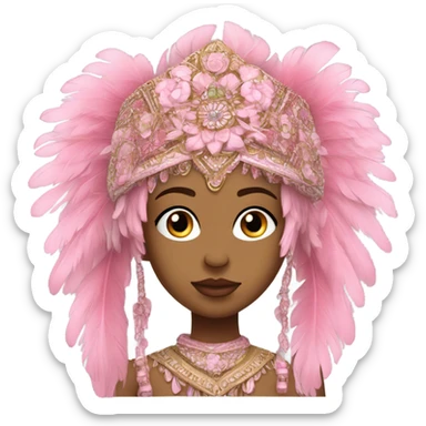 Pink kokoshnik sticker