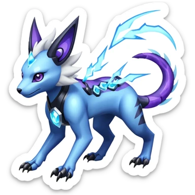 Genet-Absol-Kyurem-Zeraora-Primagen-fusion-creature  sticker