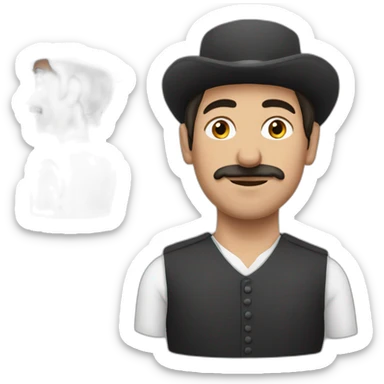 Georgian man sticker