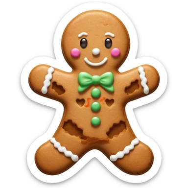 Gingerbread stylised sticker